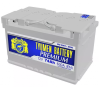 Аккумулятор TYUMEN BATTERY PREMIUM 74 А/ч 650 EN низкий о/п L