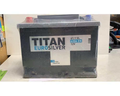 Аккумулятор TITAN EUROSILVER 61 A/ч 620EN п/п 